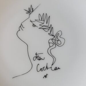 Jean Cocteau Porcelain Small Plate Limoges Porcelain Coaster Jewelry Pin Holder